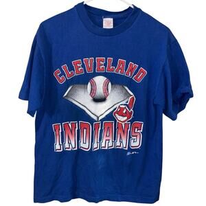 Vintage GTS Cleveland Indians single-stitch MLB baseball t-shirt 1995 (large)